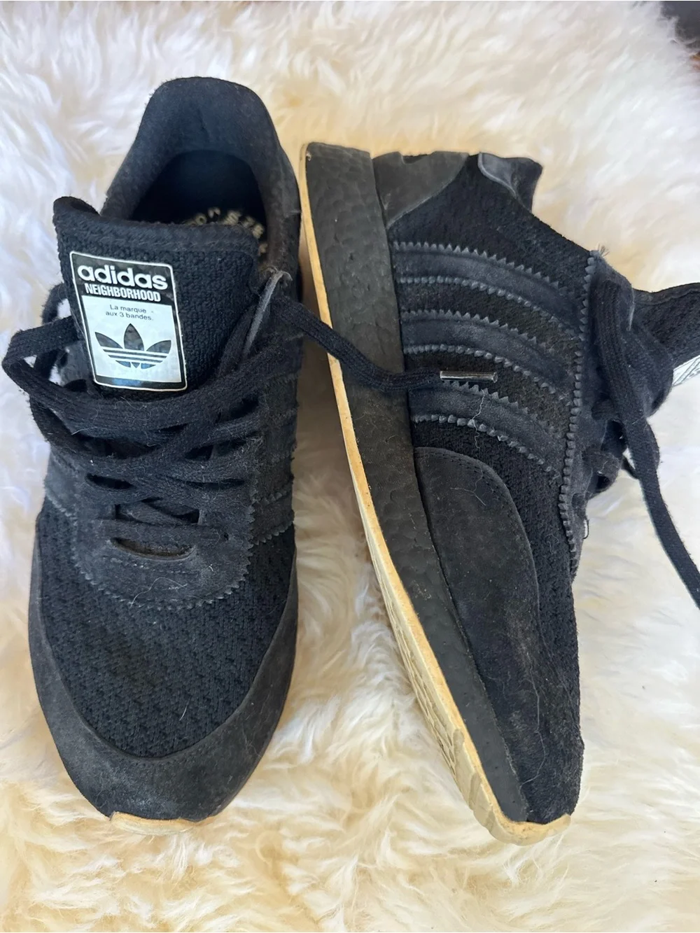 adidas Neighborhood Black Suede & Mesh Men’s Sneakers
